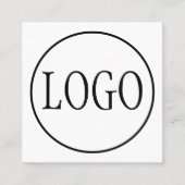 カスタムロゴデザインテンプレート スクエア名刺 (正面)