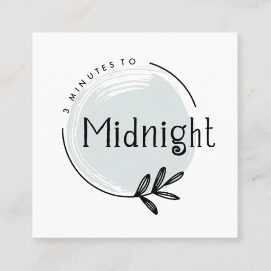 カスタムロゴデザイン | Brooke Macrame スクエア名刺 (正面)