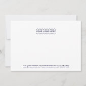 カスタムロゴネイビーブルーノートカード ノートカード (正面)