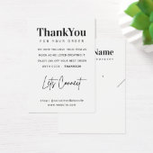 カスタムロゴネックレスイヤリングサンキューカード (デスク)