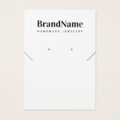 カスタムロゴネックレスイヤリングサンキューカード (裏面)