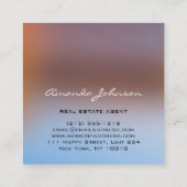 カスタムロゴハウス実在エステートエージェントホームバラグラム スクエア名刺 (裏面)