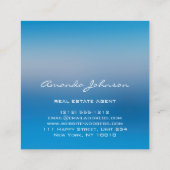 カスタムロゴハウス実在エステートエージェントホーム金ゴールド スクエア名刺 (裏面)