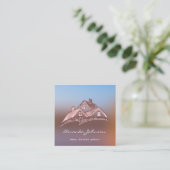 カスタムロゴハウス実在エステート代理ホームバラ スクエア名刺 (スタンド正面)