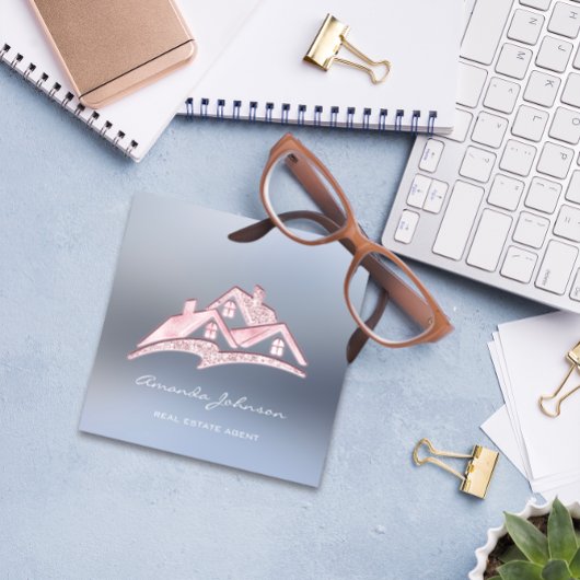 カスタムロゴハウス実在エステートVIP スクエア名刺