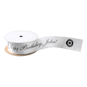 カスタムロゴパターン及び文字 サテンリボン (リール)