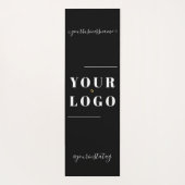 カスタムロゴパーソナライズされたビジネス白黒ヨガ ヨガマット (裏面)