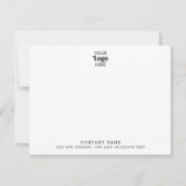 カスタムロゴビジネスありがとう会社名フォト ノートカード (正面)