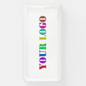 カスタムロゴビジネスのプロモーション用バナーテンプレート 横断幕 (縦)