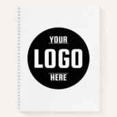 カスタムロゴビジネスの宣伝用スパイラルノート ノートブック (正面)