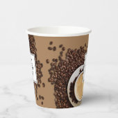 カスタムロゴビジネスコーヒーショップ紙カップ 紙コップ (左)