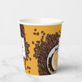 カスタムロゴビジネスコーヒーショップ紙カップ 紙コップ (左)