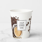 カスタムロゴビジネスコーヒーショップ紙カップ 紙コップ (裏面)