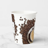 カスタムロゴビジネスコーヒーショップ紙カップ 紙コップ (左)