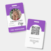 カスタムロゴビジネススタッフ写真IDセキュリティID Ba バッジ (正面＆裏面)