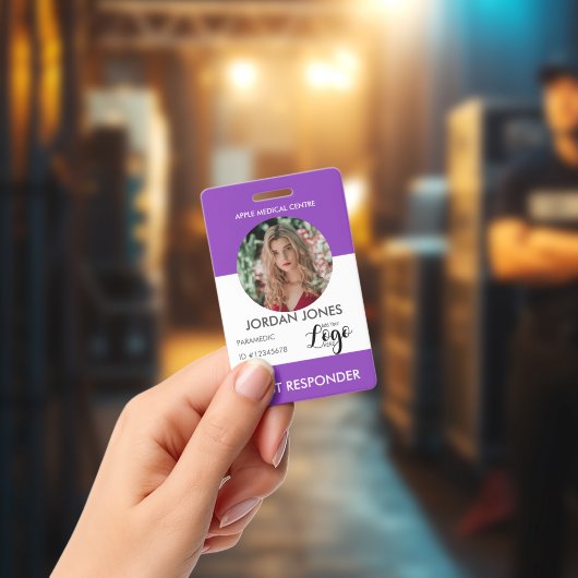 カスタムロゴビジネススタッフ写真IDセキュリティID Ba バッジ (コンサート)