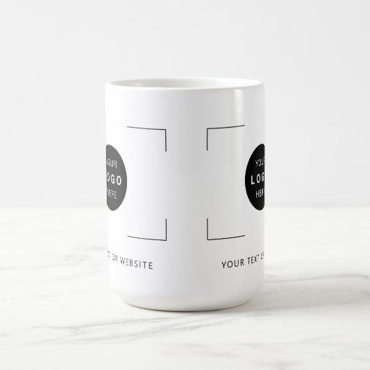 カスタムロゴビジネスブランディング文字パーソナライズされた コーヒーマグカップ (中央)