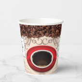 カスタムロゴビジネスブランドコーヒーショップ紙カップ 紙コップ (左)