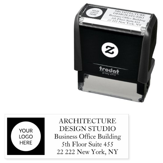 カスタムロゴビジネスプロフェッショナル差出人住所 セルフインキングスタンプ (インサイチュ)