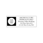 カスタムロゴビジネスプロフェッショナル差出人住所 セルフインキングスタンプ (デザイン)