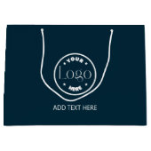 カスタムロゴビジネス企業のプロフェッショナル ラージペーパーバッグ (正面)