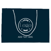 カスタムロゴビジネス企業のプロフェッショナル ラージペーパーバッグ (裏面)