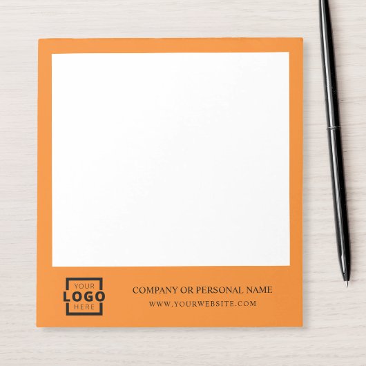 カスタムロゴビジネス会社ブランドギフトオレンジ ノートパッド