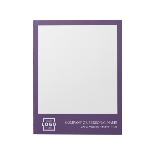 カスタムロゴビジネス会社ブランドギフトパープル ノートパッド (回転)