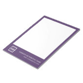 カスタムロゴビジネス会社ブランドギフトパープル ノートパッド (アングル)