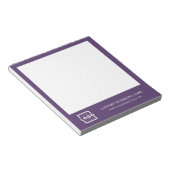 カスタムロゴビジネス会社ブランドギフトパープル ノートパッド (アングル)