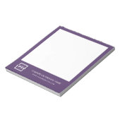 カスタムロゴビジネス会社ブランドギフトパープル ノートパッド (回転)