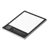 カスタムロゴビジネス会社ブランドギフトブラック ノートパッド (回転)