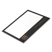 カスタムロゴビジネス会社ブランドギフト銅 ノートパッド (アングル)