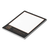 カスタムロゴビジネス会社ブランドギフト銅 ノートパッド (回転)