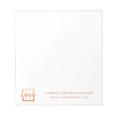 カスタムロゴビジネス会社販促ギフト ノートパッド (正面)