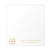 カスタムロゴビジネス会社販促ギフト ノートパッド (正面)