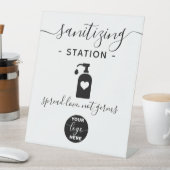 カスタムロゴビジネス安全衛生ステーション 台座サイン (インサイチュ)