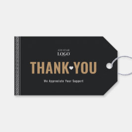 カスタムロゴビジネスQRコードありがとうギリシャ語鍵 ギフトタグ