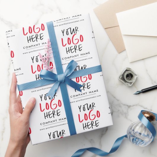 カスタムロゴビパーソナライズされたジネスブランディング ラッピングペーパー (ギフト)