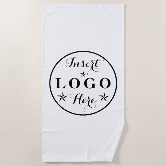 カスタムロゴビーチブランディング用タオルまたはイベント ビーチタオル (正面)