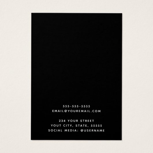 カスタムロゴフェイクピンクグリッターイヤリング表示カード (裏面)