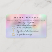 カスタムロゴブティックホログラフィードリップ 名刺 (裏面)