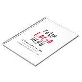 カスタムロゴブランディングパーソナライズされた ノートブック (左側)