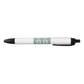 カスタムロゴブランドの宣伝業務テンプレート 黒ボールペン (ボトム)