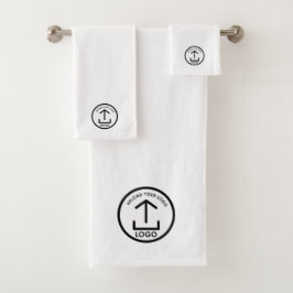 カスタムロゴプロフェッショナルスワッグ白 バスタオルセット