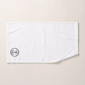 カスタムロゴプロフェッショナルスワッグ白 バスタオルセット (ハンドタオル)