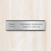 カスタムロゴプロフェッショナルフェイク銀 サインプレート (正面)