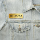 カスタムロゴプロフェッショナル名タグ 名札 (インサイチュ)