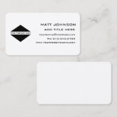 カスタムロゴプロフェッショナル白黒名刺 名刺 (正面/裏面)