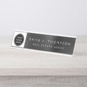 カスタムロゴプロフェッショナル デスクネームプレート (正面)